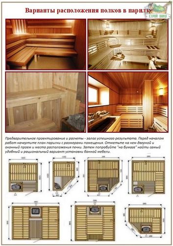 Как сделать полок для бани своими руками: размеры, устройство, изготовление