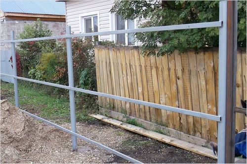 Как сделать ворота из профнастила - установка ворот из профнастила (+фото)