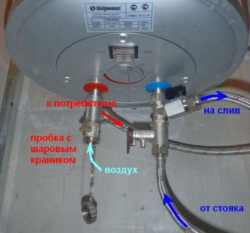 Как слить воду из водонагревателя.