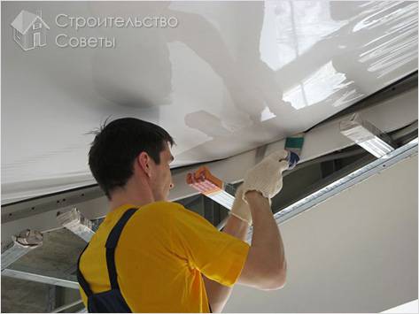 Как снять натяжной потолок - демонтаж потолка своими руками