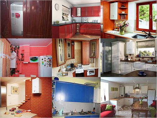 Как спрятать газовый котел на кухне - маскировка котла + фото (котел, шкаф) Как спрятать газовый котел на кухне - маскировка котла + фото