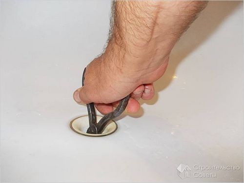 Как установить слив в ванной - монтаж сифона на ванну + фото