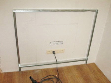 Камин из гипсокартона своими руками: фото, чертежи, видео инструкция (камин, гипсокартона) Камин из гипсокартона своими руками: фото, чертежи, видео инструкция