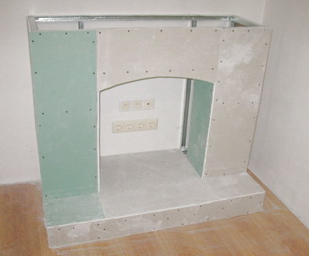 Камин из гипсокартона своими руками: фото, чертежи, видео инструкция (камин, гипсокартона) Камин из гипсокартона своими руками: фото, чертежи, видео инструкция