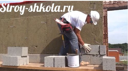 Кладка стен из керамзитобетонных блоков - узнайте подробнее!