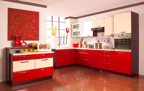 Красный холодильник (68 фото): дизайн и цвет в интерьере кухни