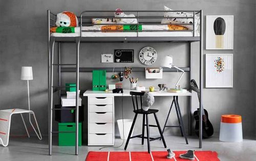 Кровать-чердак от Ikea (53 фото): модели с рабочей зоной внизу, оригинальные примеры в интерьере, отзывы (кровать, Ikea, спальный) Кровать-чердак от Ikea (53 фото): модели с рабочей зоной внизу, оригинальные примеры в интерьере, отзывы
