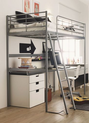 Кровать-чердак от Ikea (53 фото): модели с рабочей зоной внизу, оригинальные примеры в интерьере, отзывы (кровать, Ikea, спальный) Кровать-чердак от Ikea (53 фото): модели с рабочей зоной внизу, оригинальные примеры в интерьере, отзывы