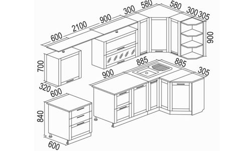 Кухонные гарнитуры своими руками: чертежи, схемы, план работ