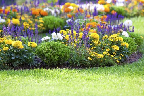 Ландшафтный дизайн цветника (58 фото): оформление участка с домом своими руками, как оформить сад возле бани, виды цветников