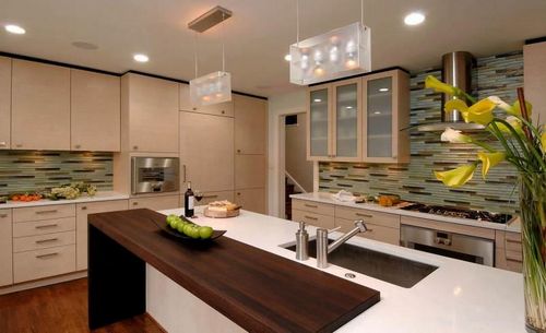 Люстры для кухни в интерьере фото: точечные светильники недорогие, как выбрать подвесные, оранжевая в интерьере, тиффани, какие подходят, видео