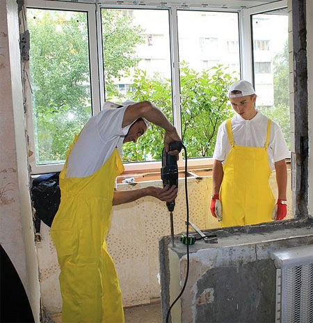 Объединение балкона с комнатой: виды и последовательность работ (фото, видео) (объединение, комната) Объединение балкона с комнатой: виды и последовательность работ (фото, видео)