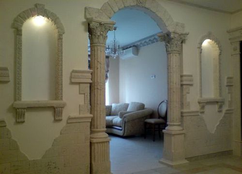 Отделка арки декоративным камнем (42 фото): как отделать арку в квартире, варианты оформления