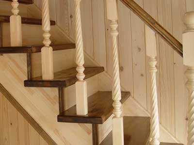 Отделка лестницы деревом своими руками