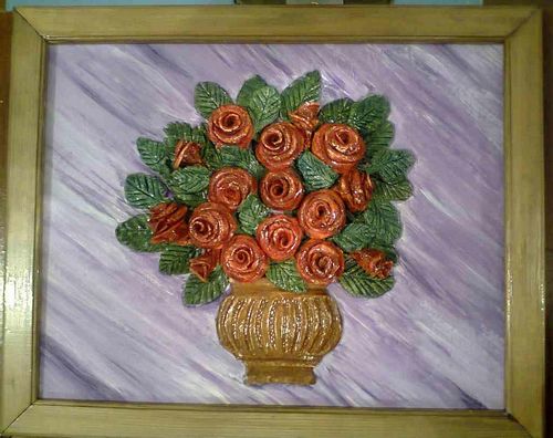 Панно из соленого теста: новогоднее, мастер класс своими руками, фото, на кухню, на новый год, подсолнухи, в фоторамке картинки, цветы, видео (тест, панно) Панно из соленого теста: новогоднее, мастер класс своими руками, фото, на кухню, на новый год, подсолнухи, в фоторамке картинки, цветы, видео