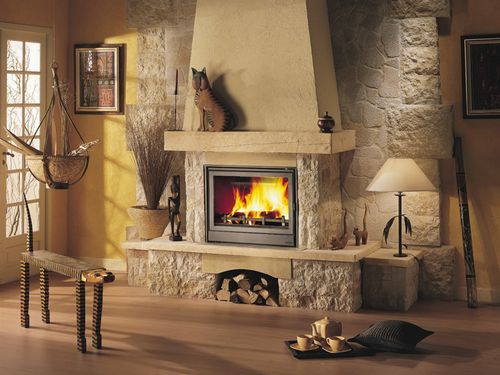 Печь-камин для загородного дома (71 фото): современные модели для отопления с теплообменником в каркасном доме