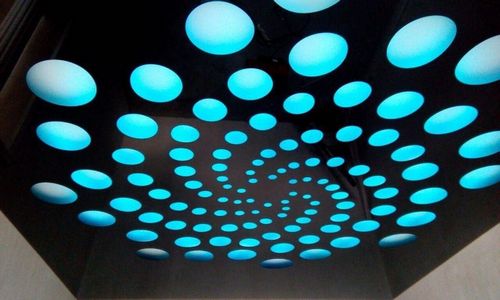 Перфорированные натяжные потолки фото: дышащие потолки, 3Д видео, подсветка и отзывы, художественные дилеры