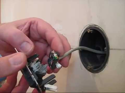 Подключение розетки RJ-45: схема, видео подключения (розетка, подключение) Подключение розетки RJ-45: схема, видео подключения