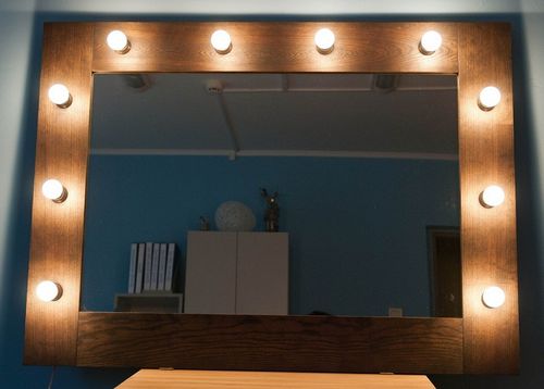 Подсветка для зеркала: с выключателем и креплением для прихожей и для спальни, светодиодная и с галогеновыми лампами для картин, сверху или вокруг (подсветка, зеркало, освещение) Подсветка для зеркала: с выключателем и креплением для прихожей и для спальни, светодиодная и с галогеновыми лампами для картин, сверху или вокруг
