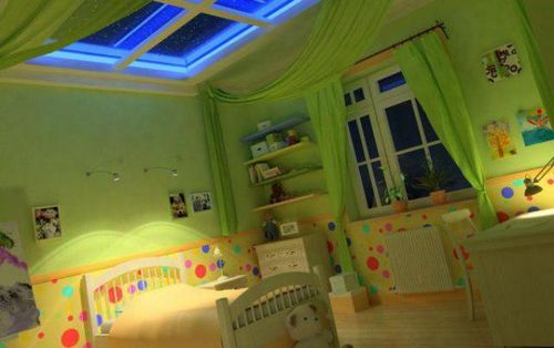 Потолки из гипсокартона в детской - фото различных вариантов дизайна (потолок, ребенок, детская) Потолки из гипсокартона в детской - фото различных вариантов дизайна
