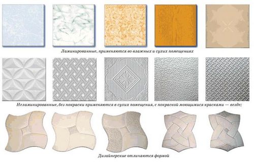 Потолочная плитка из пенополистирола - какую выбрать и как клеить? (плитка, потолочный) Потолочная плитка из пенополистирола - какую выбрать и как клеить?
