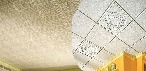 Потолочная плитка из пенополистирола - какую выбрать и как клеить? (плитка, потолочный) Потолочная плитка из пенополистирола - какую выбрать и как клеить?