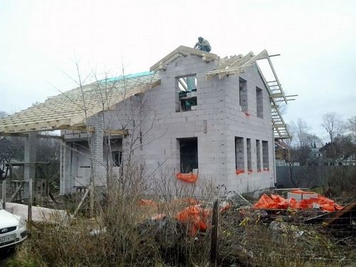 Проект дома из газосиликатного блока (блок, дом) Проект дома из газосиликатного блока