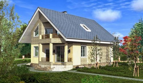 Проект дома из газосиликатного блока (блок, дом) Проект дома из газосиликатного блока