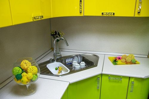 Размеры угловых моек для кухни (76 фото): кухонный шкаф для тумбы из нержавейки