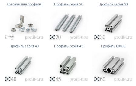 Разные типы и конструкции профиля из алюминия, размеры алюминиевого профиля