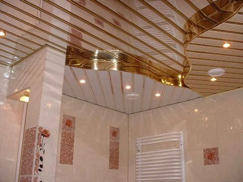Реечный потолок в ванной комнате: выбор, преимущества
