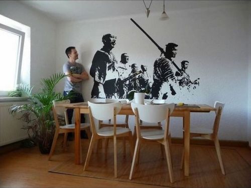 Рисунки на стенах кухни (70 фото): креативные художественные изображения над столом своими руками