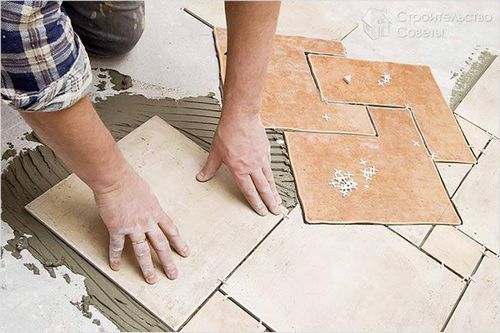 Рисунки укладки плитки на пол - рисунки на полу из плитки (+фото)