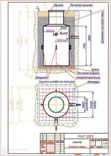 Септик Кедр - устройство и монтаж септика