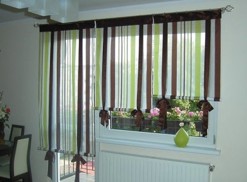 Шторы для кухни с балконом: разновидности (фото) (кухня, штора) Шторы для кухни с балконом: разновидности (фото)