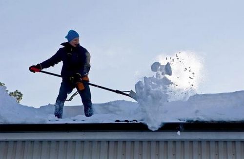 Скребок для уборки снега с крыш