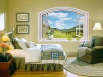 Советы, как оформить окно в спальне, фото дизайна больших и маленьких оконных проемов, выбор штор, тюля и декора, примеры размещения кровати у окна в спальне