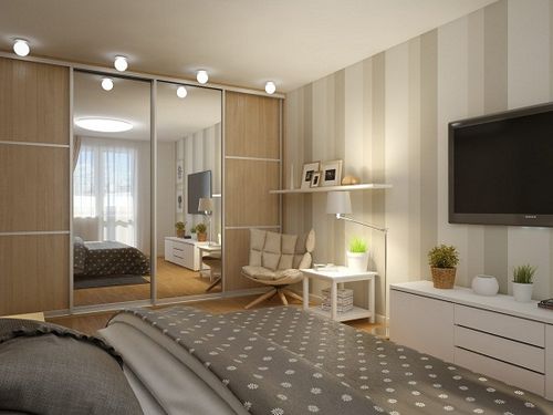 Современный интерьер маленькой спальни: выбор обоев, мебели, штор и декора, фото примеры как обустроить маленькую спальню, правильно сделать расстановку и зонирование