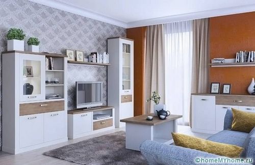 Стенки для гостиной в современном стиле: фото-примеры и идеи (стенка, гостиная) Стенки для гостиной в современном стиле: фото-примеры и идеи