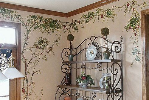 Декоративное окрашивание стен: фото