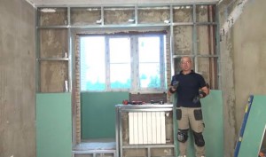 Делаем монтаж гипсокартона на стены (плита, каркас) Делаем монтаж гипсокартона на стены
