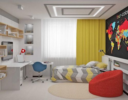 Дизайн комнаты 12 кв.м: фото в современном стиле