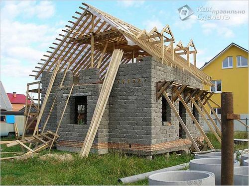 Дом из арболита своими руками - строительство домов из арболитовых блоков фото (арболита, фундамент) Дом из арболита своими руками - строительство домов из арболитовых блоков фото