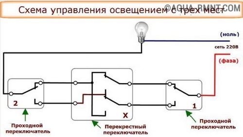 Как сделать проходной выключатель из обычного своими руками, схемы с видео