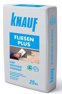 Кнауф Флизен - плиточный клей - отзывы, характеристики и цена за 25 кг