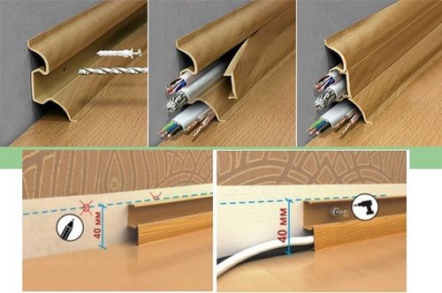 Крепление плинтусов к полу и к стене: инструкция по монтажу своими руками