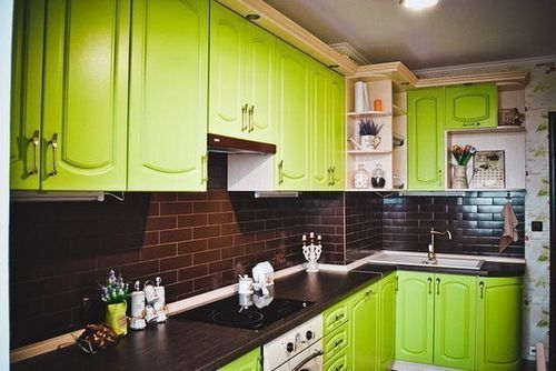 Кухня в зеленом цвете: 25 фото дизайна интерьера (зеленый, кухня) Кухня в зеленом цвете: 25 фото дизайна интерьера