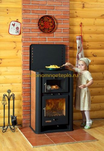 Печь камин Бавария с духовым шкафом и плитой для приготовления (печь, камин) Печь камин Бавария с духовым шкафом и плитой для приготовления
