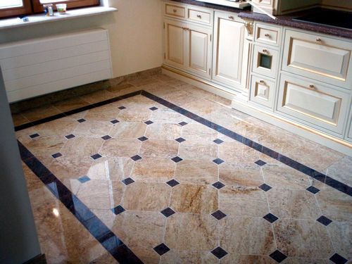 Плитка на пол для кухни и коридора керамическая: варианты укладки