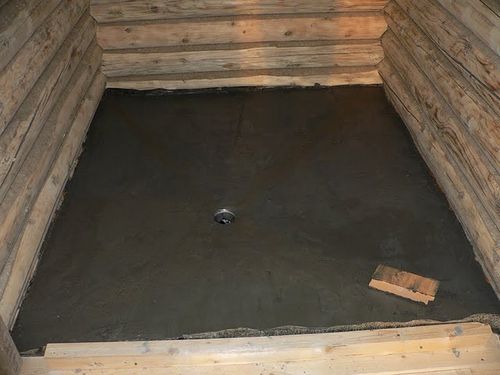 Технология устройства пола в бане на бетонном основании
